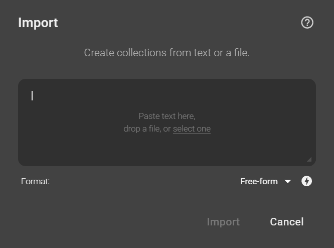 Session Buddy Import Dialog